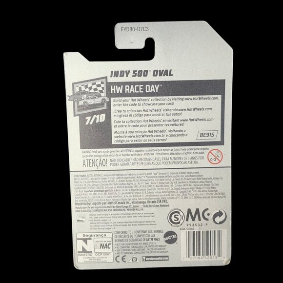 🆕️ HOT WHEELS 2017 Race Day Series Indy 500 Oval - Picture 6 of 6
